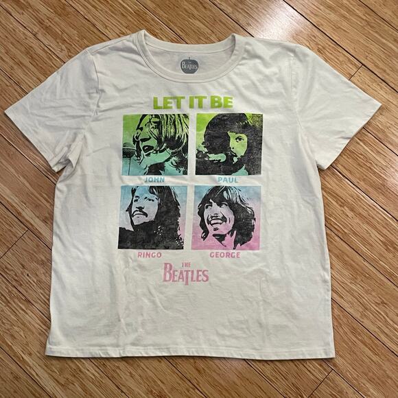 Beatles Let It Be T-Shirt retro vintage john lennon rock pop - Picture 1 of 3